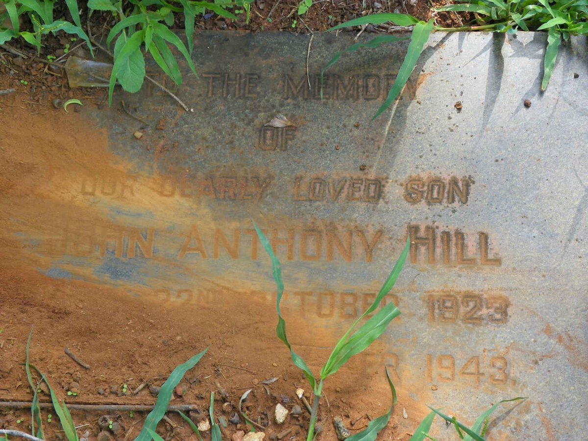 HILL John Anthony 1923-1943