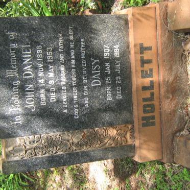 HOLLETT John Daniel 1898-1953 &amp; Daisy 1907-1984