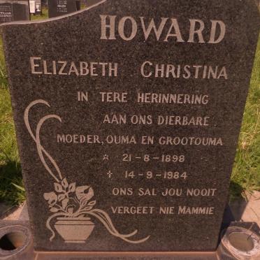 HOWARD Elizabeth Christina 1898-1984