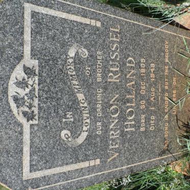 HOLLAND Vernon Russel 1909-1949