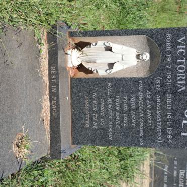 HOLLEVOET Victoria nee ANAGNOSTATOS 1921-1984