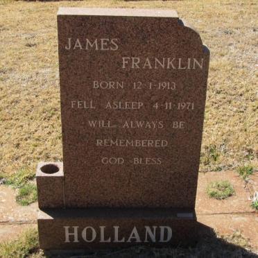 HOLLAND James Franklin 1913-1971