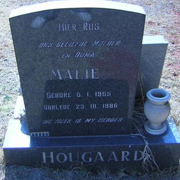 HOUGAARD Malie 1905-1986