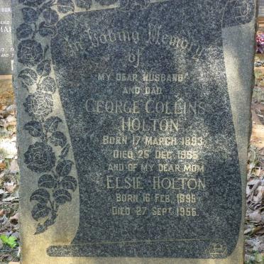 HOLTON George Collins 1893-1955 &amp; Elsie 1895-1956
