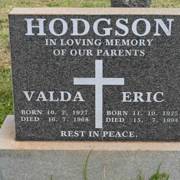 HODGSON Eric 1925-1994 &amp; Valda 1927-1968