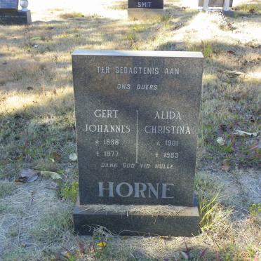 HORNE Gert Johannes 1896-1977 &amp; Alida Christina 1901-1983