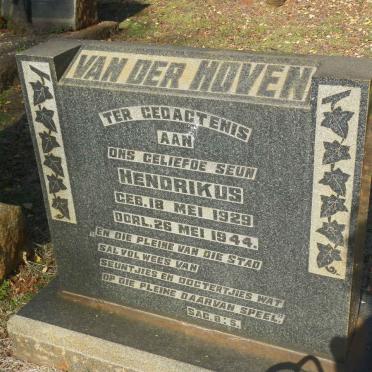 HOVEN Hendrikus, van der 1929-1944