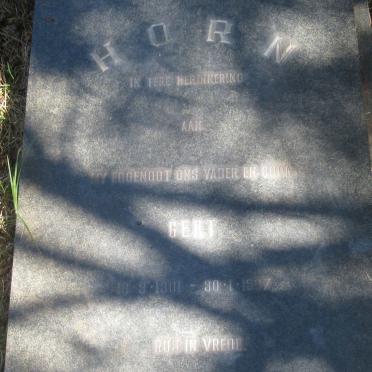 HORN Gert 1901-1967