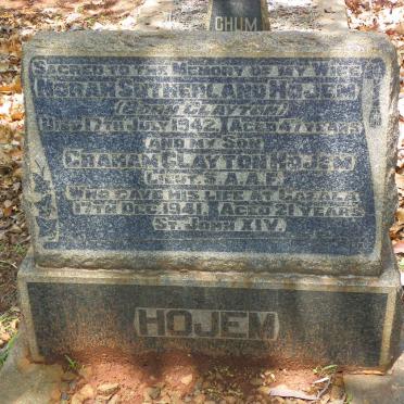 HOJEM Norah Sutherland nee CLAYTON -1942 :: HOJEM Graham Clayton -1941