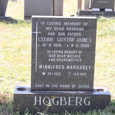 HOGBERG Cedric Gustav James 1916-1990 &amp; Winnifred Margaret 1922-2012