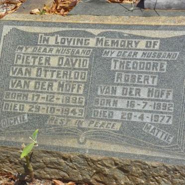 HOFF Pieter David van Otterloo, van der 1886-1949 :: VAN DER HOFF Theodore Robert 1892-1977