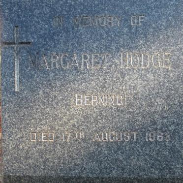 HODGE Margaret -1963