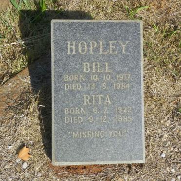 HOPLEY Bill 1917-1984 &amp; Rita 1922-1985