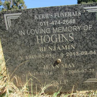 HOGINS Benjamin 1949-2013 :: HOGINS Jean May 1947-2005