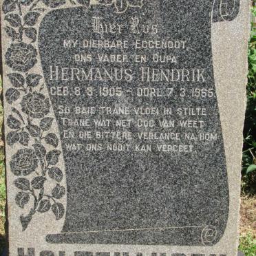 HOLTZHAUSEN Hermanus Hendrik 1905-1965