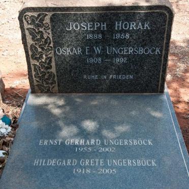 HORAK Joseph 1888-1958 :: UNGERSBOCK Oskar E.W. 1908-1992