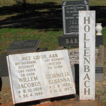 HOLLENBACH Willem Jacobus 1928-1989 &amp; Cornelia Susanna 1928-1997