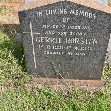 HORSTEN Gerrit 1931-1966