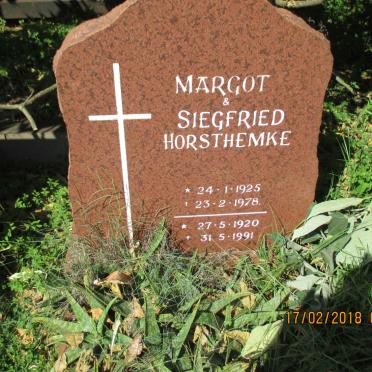 HORSTHEMKE Siegfried 1920-1991 &amp; Margot 1925-1978