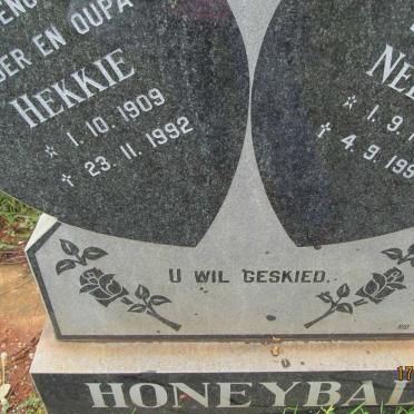 HONEYBALL Hekkie 1909-1992 &amp; Nellie 1915-1994