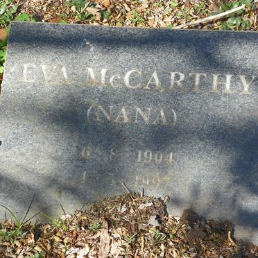 McCARTHY Eva 1904-1997