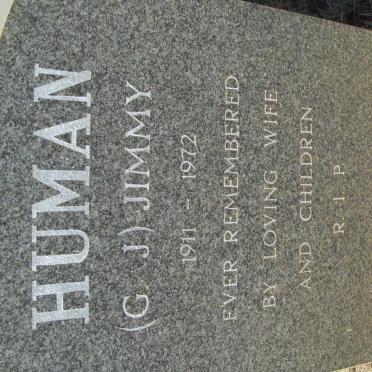 HUMAN Jimmy G.J. 1911-1972