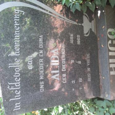 HUGO Alida nee DIEDERICKS 1886-1968
