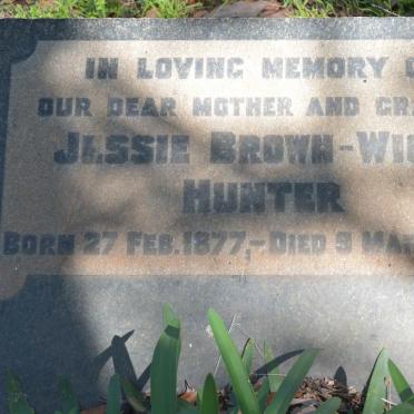 HUNTER Jessie Brown-Wight 1877-1952