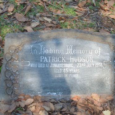 HUDSON Patrick -1956