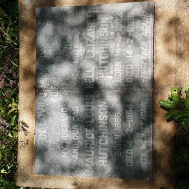 HUTCHINSON Maurice Louis 1886-1954 &amp; Nell Elizabeth 1892-1968