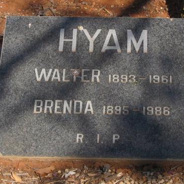 HYAM Walter 1893-1961 &amp; Brenda 1895-1986
