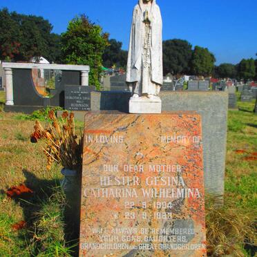 JARDINE Hester Gesina Catharina Wilhelmina 1904-1983