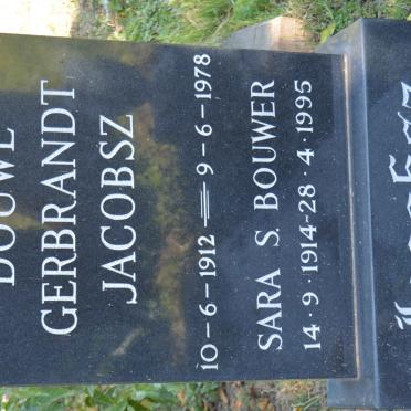 JACOBSZ Douwe Gerbrandt 1912-1978 &amp; Sara S. BOUWER 1914-1995
