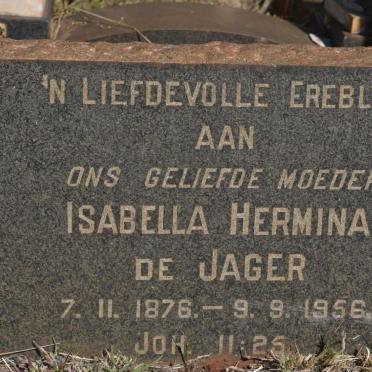 JAGER Isabella Hermina, de 1876-1956