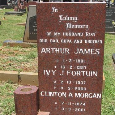 JAMES Arthur 1931-1987 :: FORTUIN Ivy J. 1937-2000 :: MORGAN Clinton A. 1974-2001