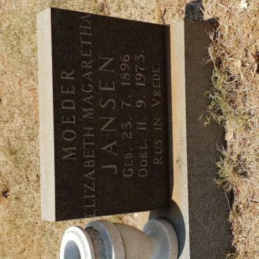 JANSEN Elizabeth Magaretha 1896-1973