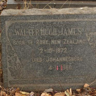 JAMES Walter Hugh 1872-1960