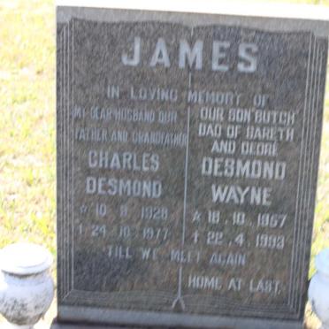 JAMES Charles Desmond 1928-1977 :: JAMES Desmond Wayne 1957-1993