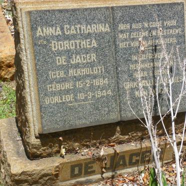 JAGER Anna Catharina Dorothea, de nee HERHOLDT 1884-1944