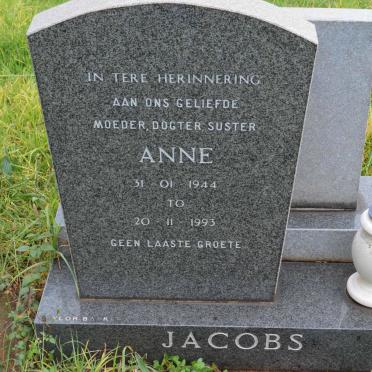JACOBS Anne 1944-1993