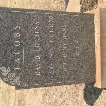 JACOBS David Lourens 1903-1970