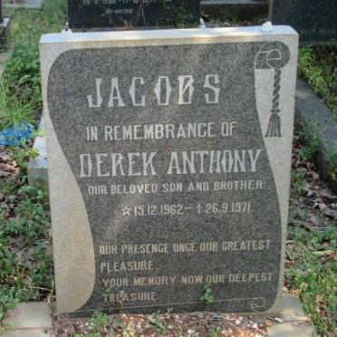 JACOBS Derek Anthony 1962-1971