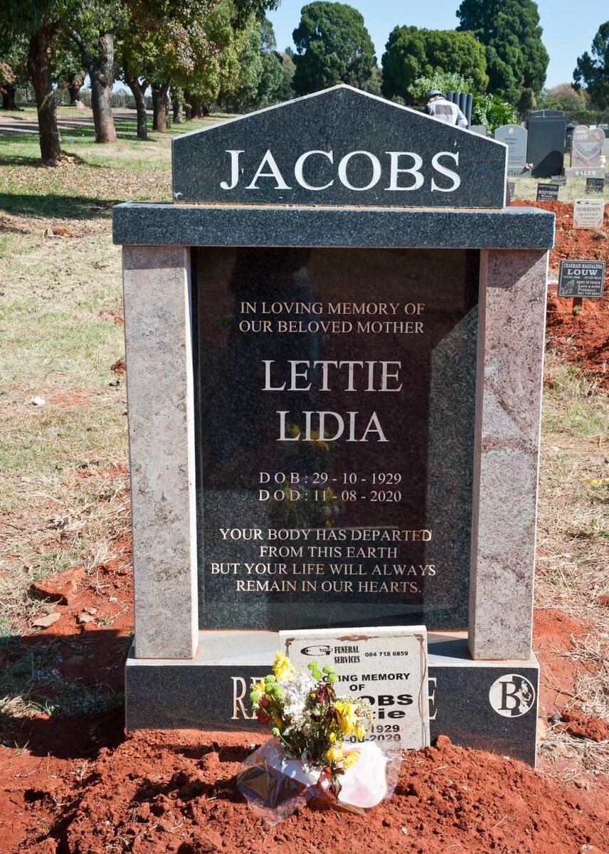 JACOBS Lettie Lidia 1929-2020