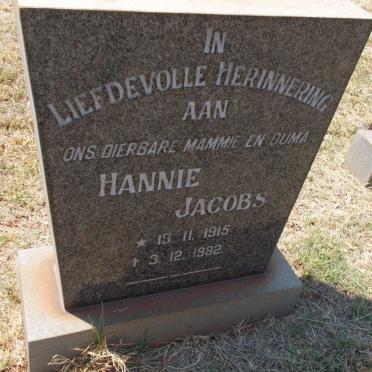 JACOBS Hannie 1915-1982