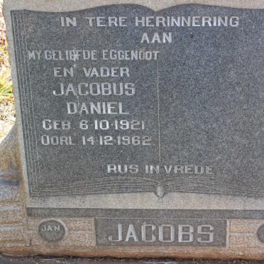 JACOBS Jacobus Daniel 1921-1962