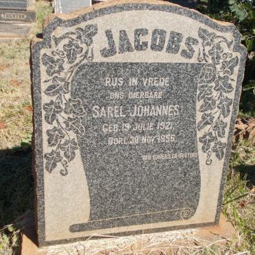 JACOBS Sarel Johannes 1921-1956