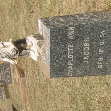 JACOBS Charlotte Ann 1954-1958