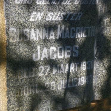 JACOBS Susanna Magrietha 1930-1947