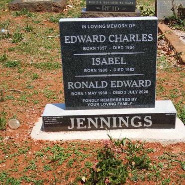 JENNINGS Edward Charles 1857-1954 :: JENNINGS Isabel 1908-1982 :: JENNINGS Ronald Edward 1938-2020