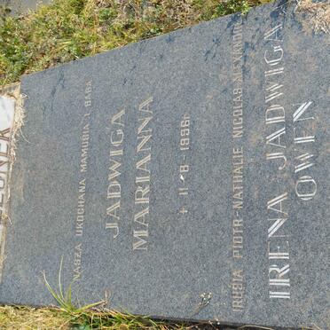 JELONEK Jadwiga Marianna -1896 :: OWEN Irena Jadwiga -2007